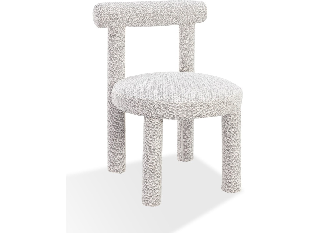 Addison Modern Dining Chair in Cotton Ball Boucle - main image