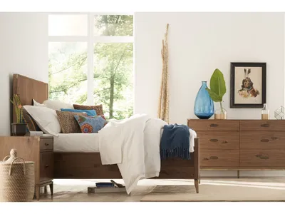 Adler Six Drawer Dresser in Natural Walnut (2024)