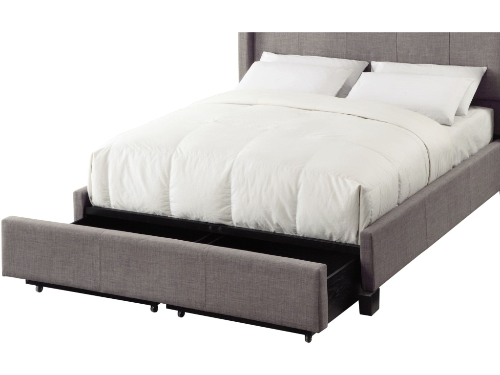 Adona Upholstered Footboard Storage Bed in Dolphin Linen - image 5