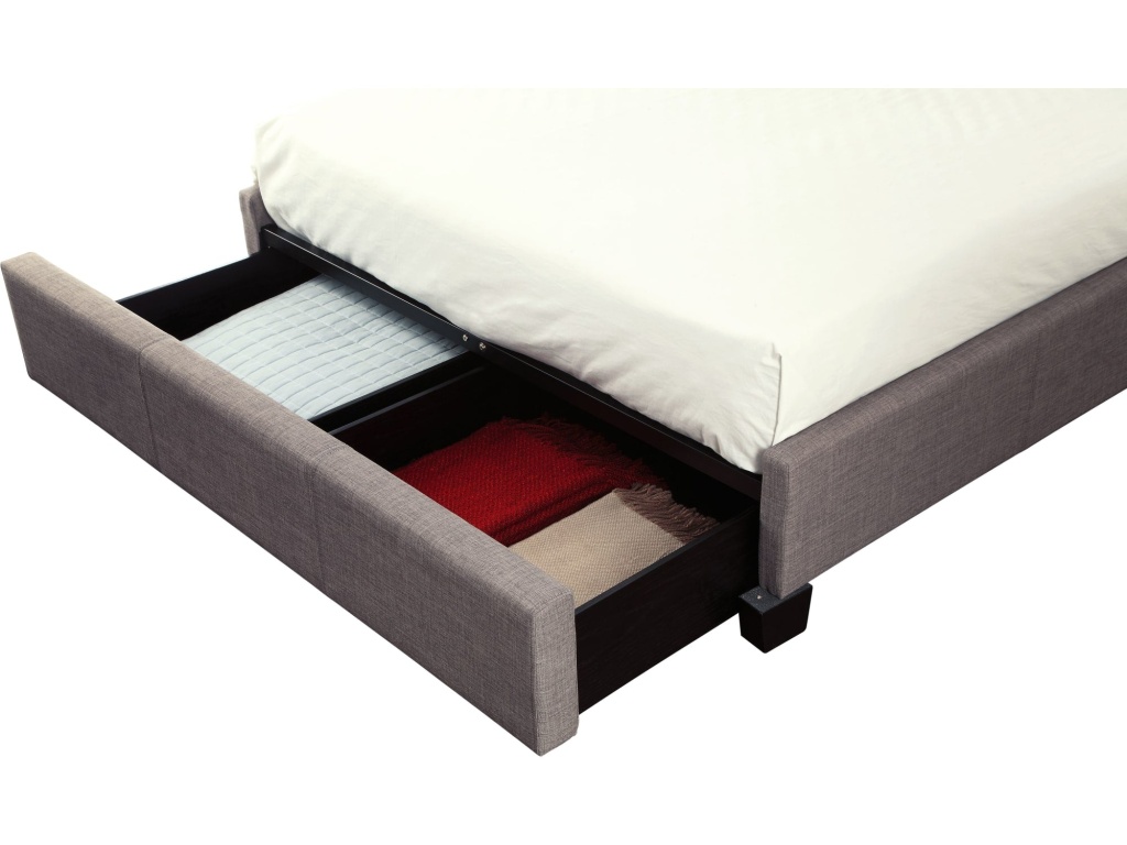 Adona Upholstered Footboard Storage Bed in Dolphin Linen - image 6
