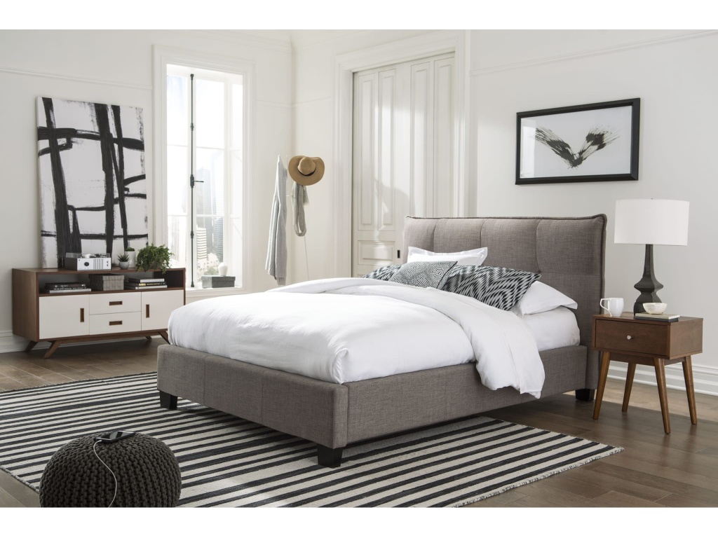 Adona Upholstered Footboard Storage Bed in Dolphin Linen - image 9
