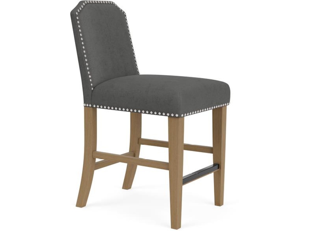 Clipped Top Upholstered Stool - image 6