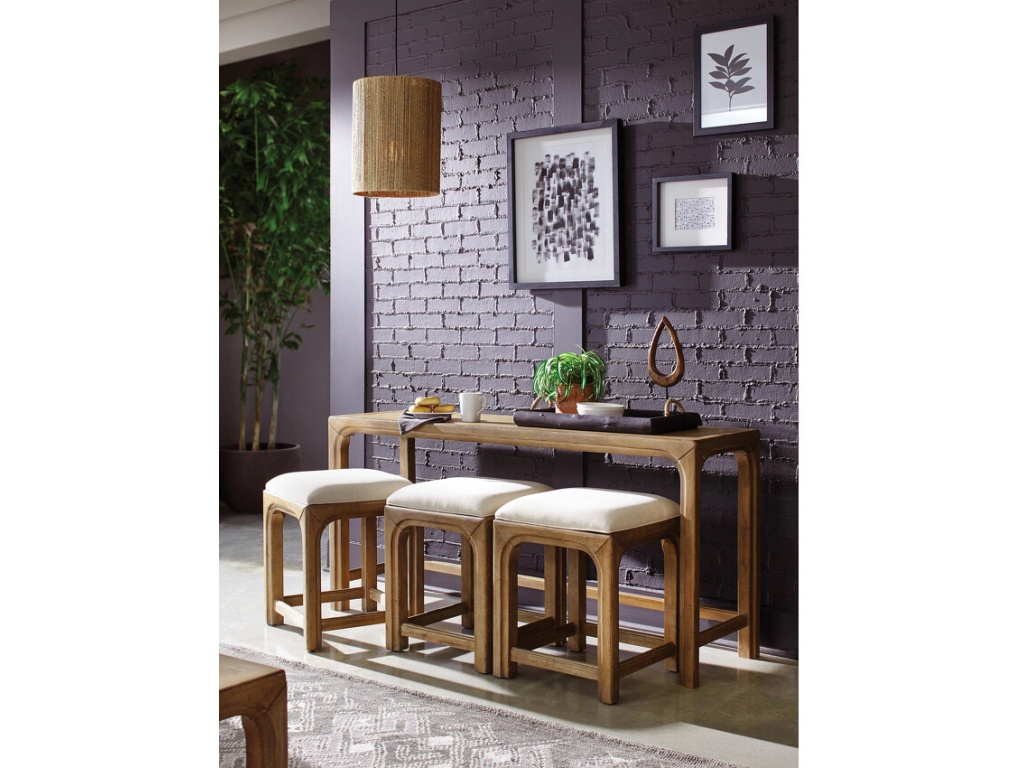 Bar Console With Three Stools - image 1