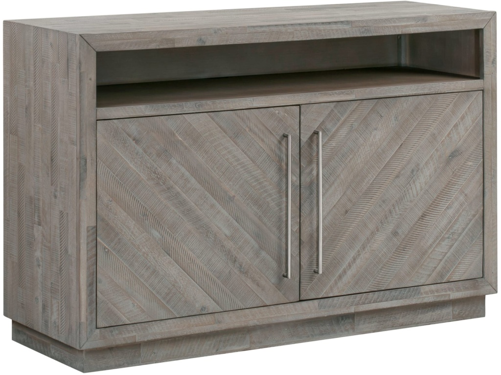 Alexandra Solid Wood 54 inch Media Console in Rustic Latte - image 5
