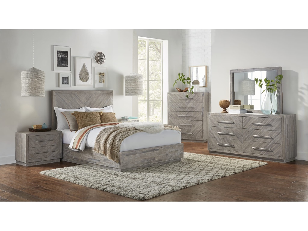 Alexandra Solid Wood Six Drawer Dresser in Rustic Latte (2024) - main image