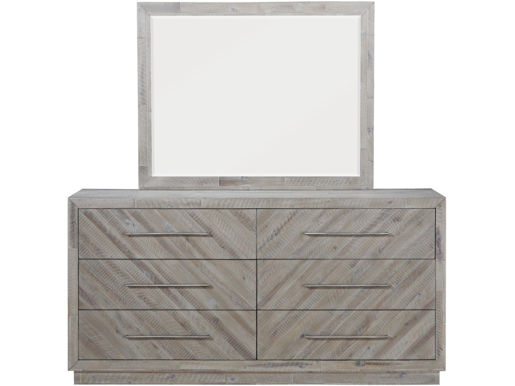 Alexandra Solid Wood Six Drawer Dresser in Rustic Latte (2024) - image 4