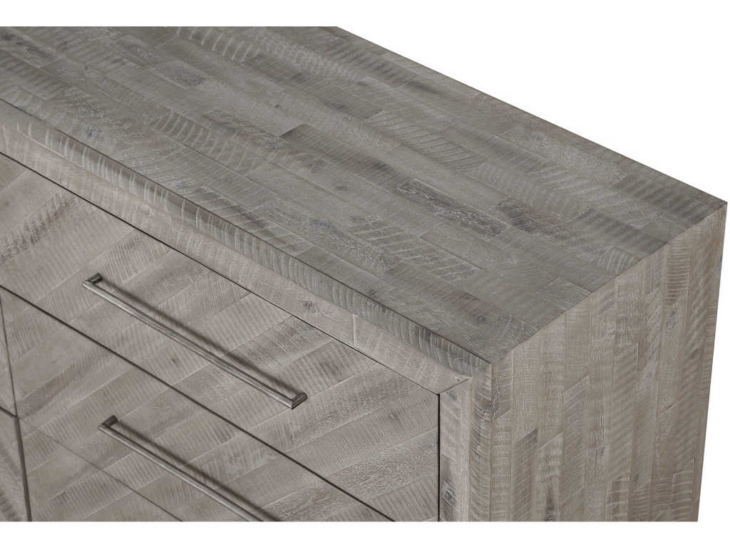 Alexandra Solid Wood Six Drawer Dresser in Rustic Latte (2024) - image 5