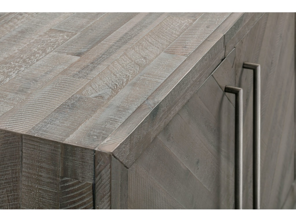 Alexandrda Solid Wood 74 inch Media Console in Rustic Latte - image 8