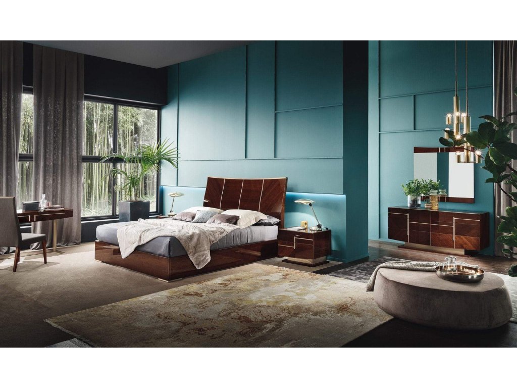 Bellagio Italian Bed in Coffee Walnut - image 1