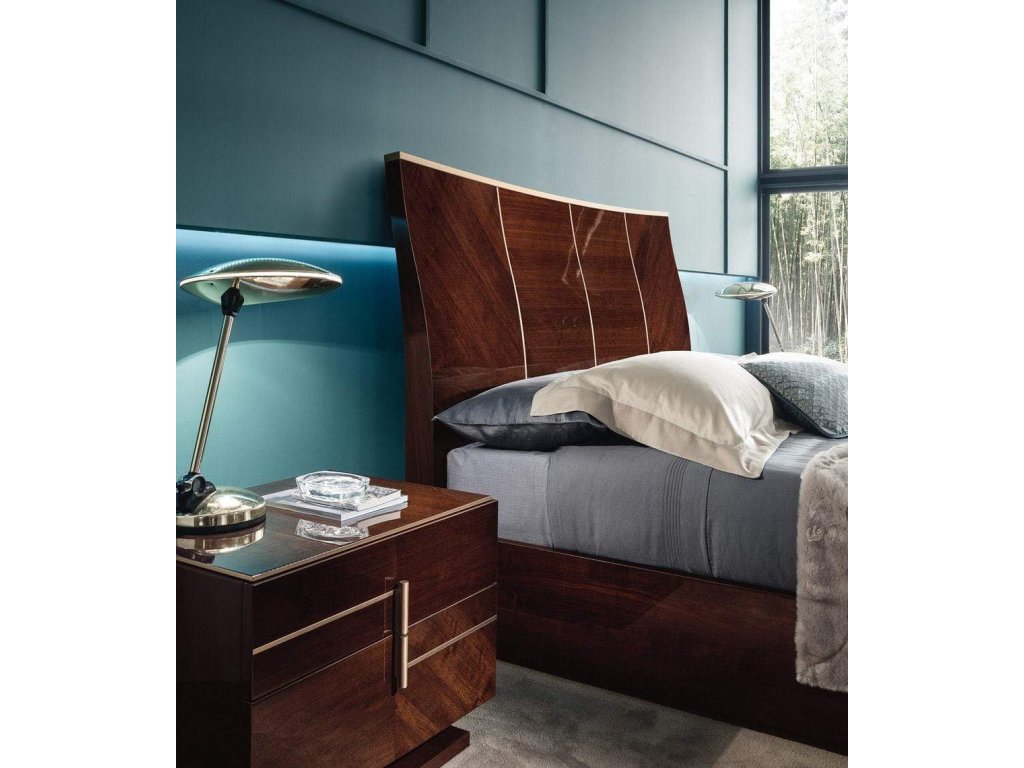 Bellagio Italian Bed in Coffee Walnut - image 3