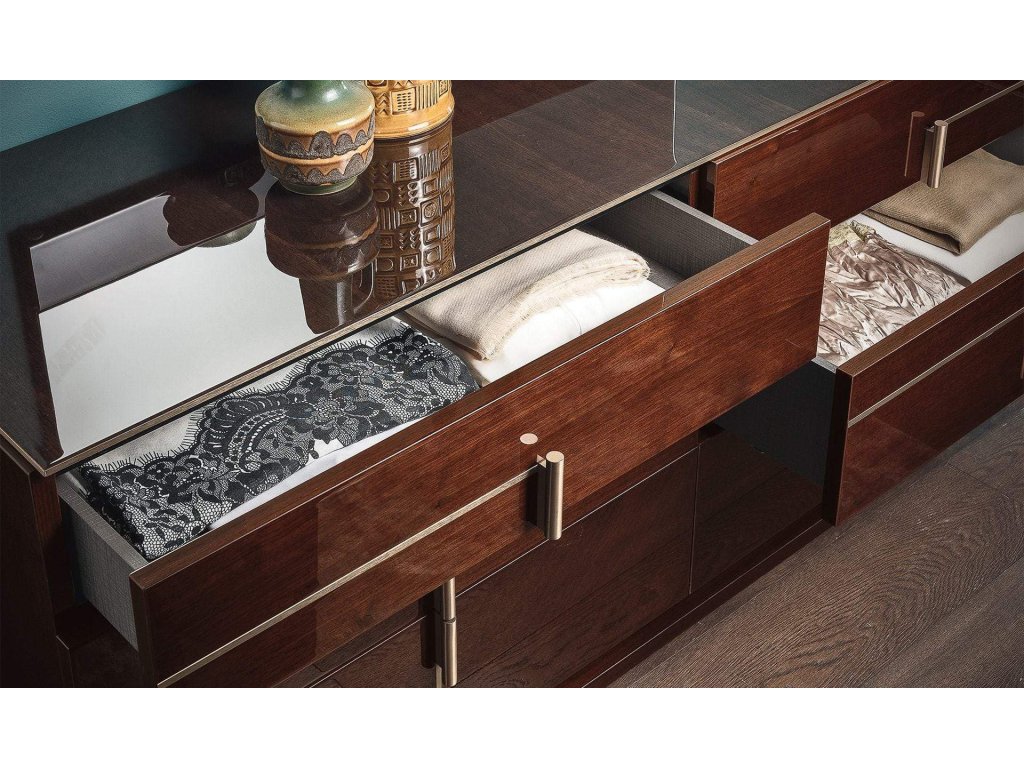 Bellagio Italian Bed in Coffee Walnut - image 5