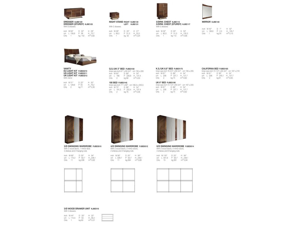Bellagio Italian Bed in Coffee Walnut - image 12