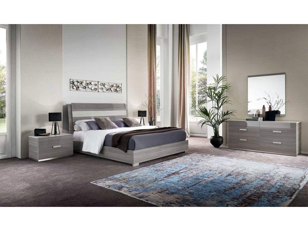 Iris Bed w/ Wooden Headboard  - image 1