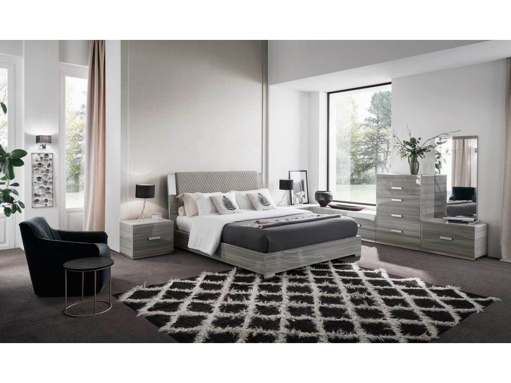 Iris Platform Bed w/ Upholstered Headboard - image 1
