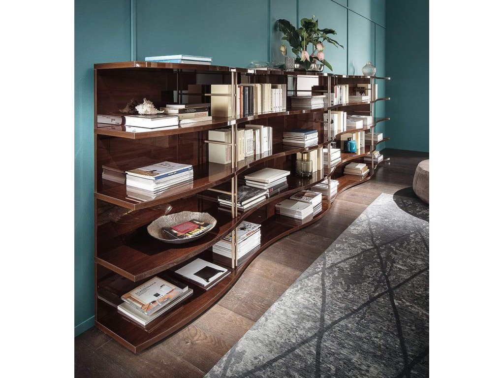 Bellagio Bookcase Coffee Walnut - image 1