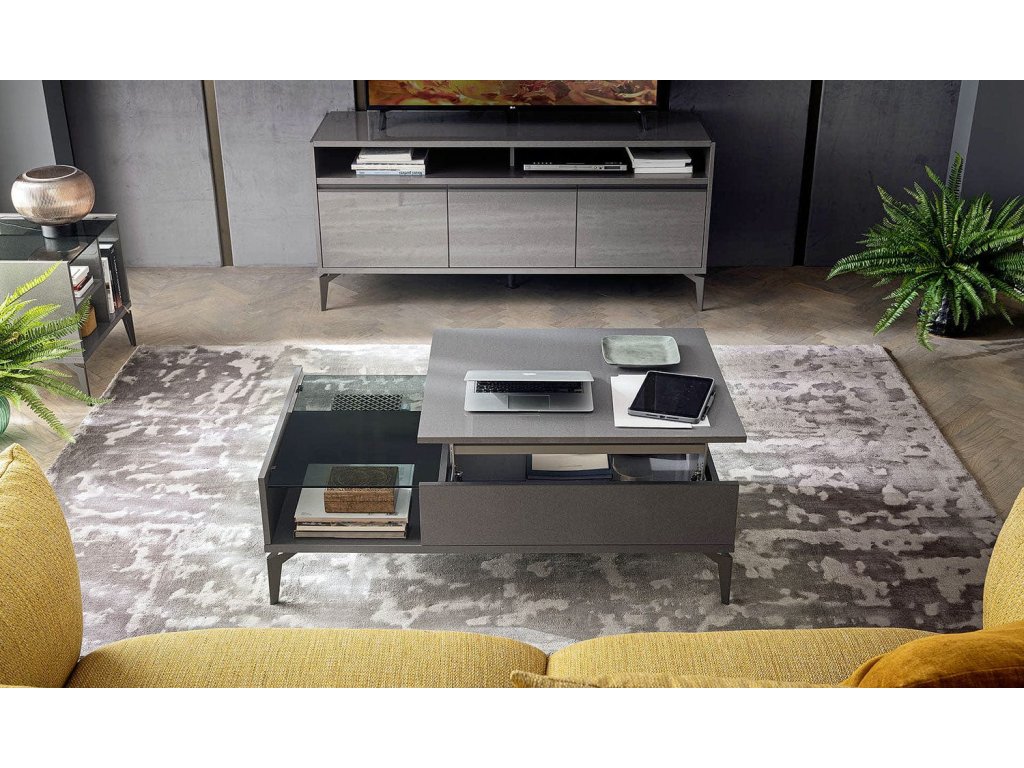 Graphite Rectangular Table w/ Lift - image 1