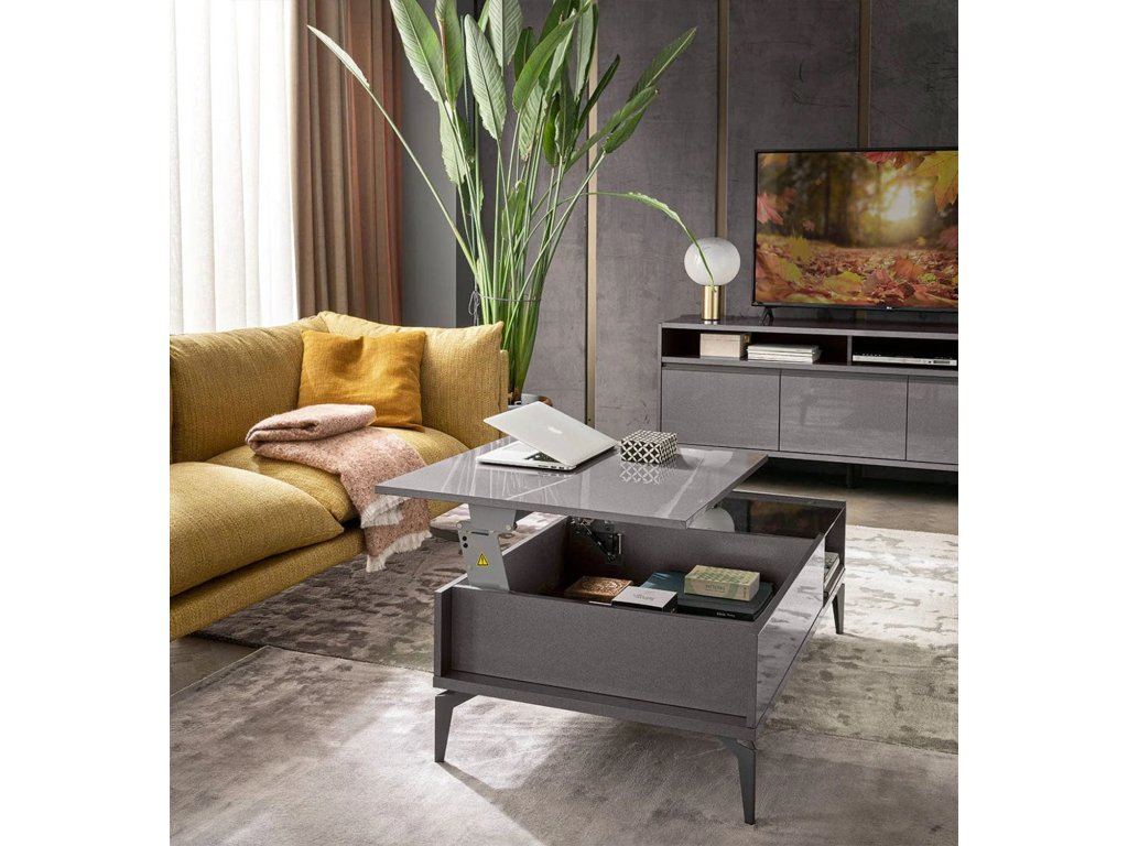 Graphite Rectangular Table w/ Lift - image 2