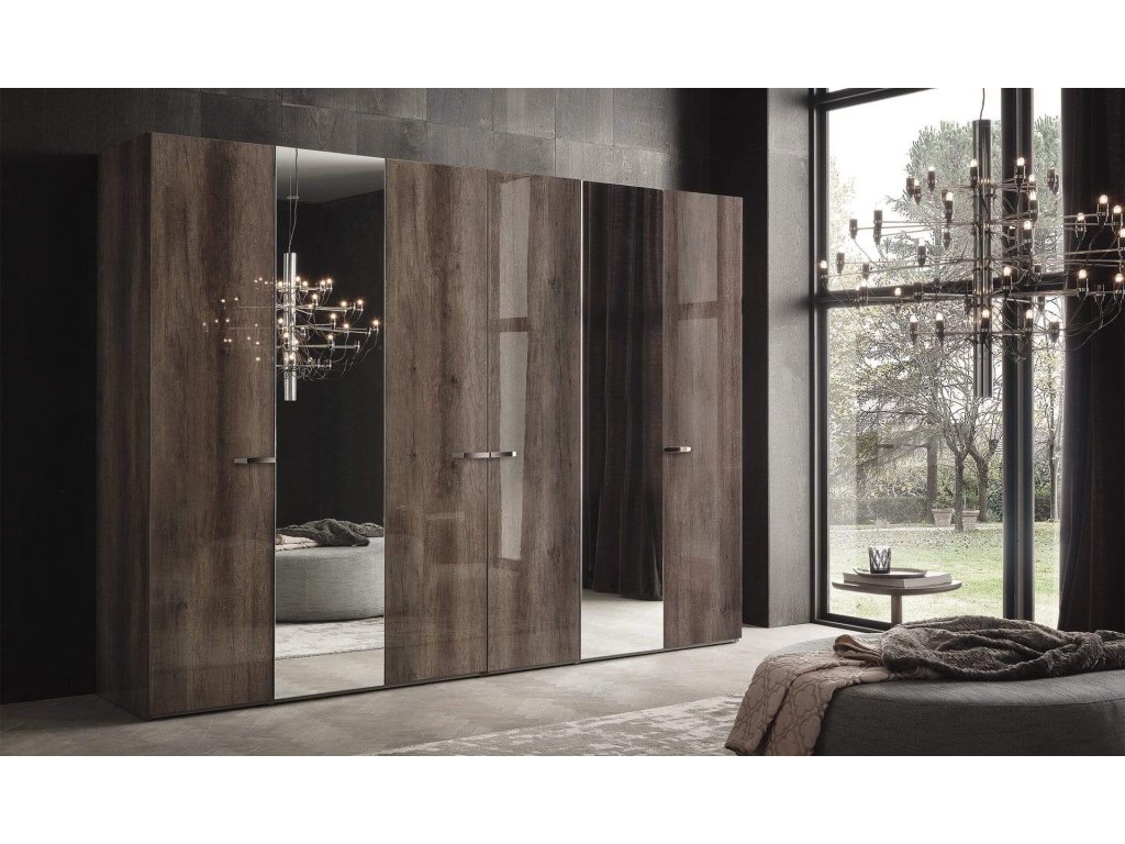 Matera Wardrobe in Surfaced Oak Finish  - image 1
