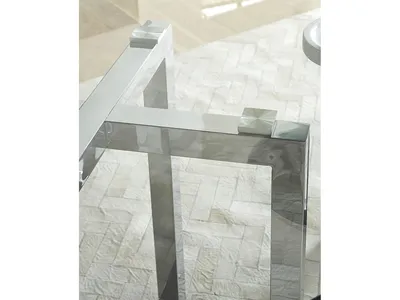 Amalfi 48 inch Round Glass Top Counter Table - Alternative View