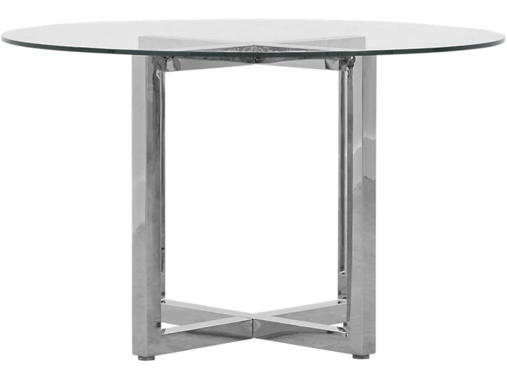 Amalfi 48 inch Round Glass Top Dining Table - image 2