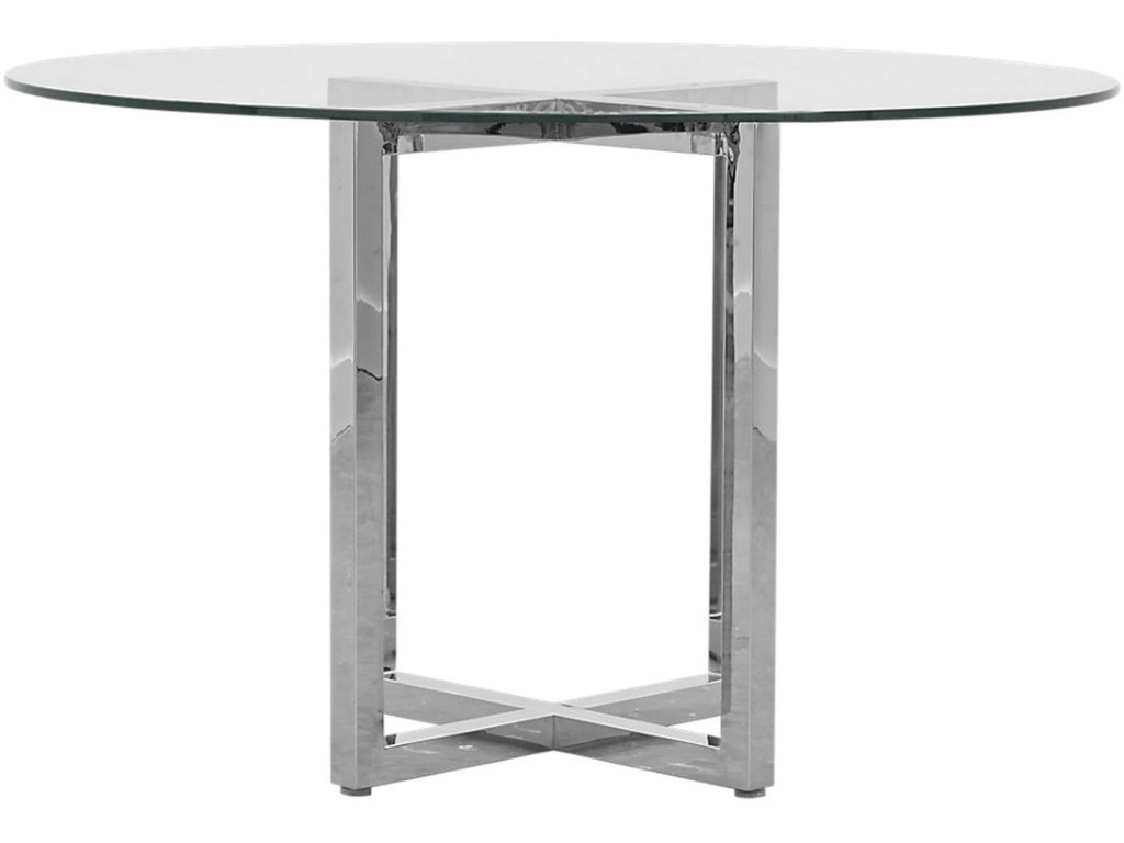 Amalfi 54 inch Round Glass Top Counter Table - image 2