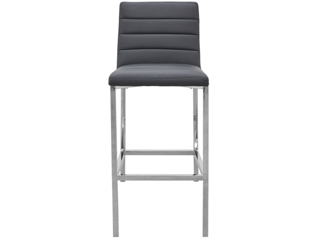 Amalfi Metal Back Bar Stool in Cobalt Leather - image 1