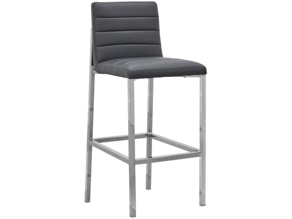 Amalfi Metal Back Bar Stool in Cobalt Leather - image 2