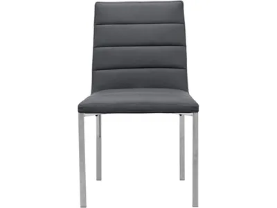 Amalfi Metal Back Chair in Cobalt Leather - Alternative View