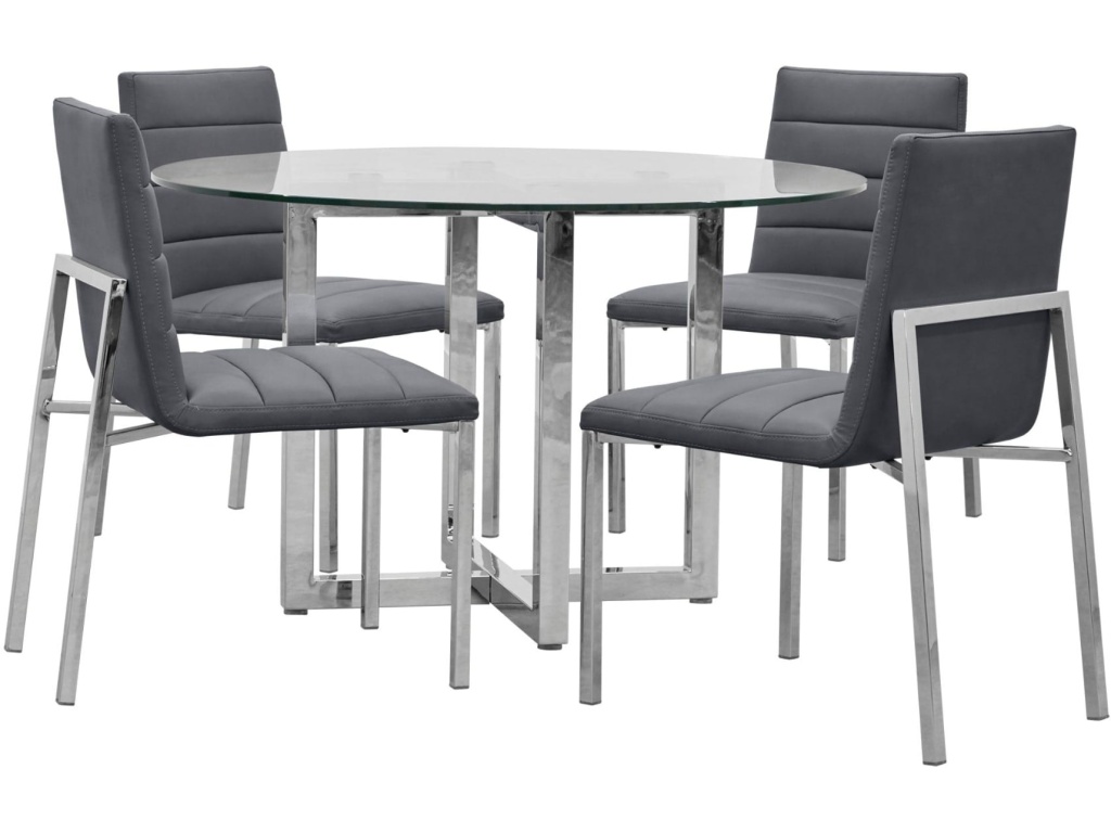 Amalfi Metal Back Chair in Cobalt Leather - image 3