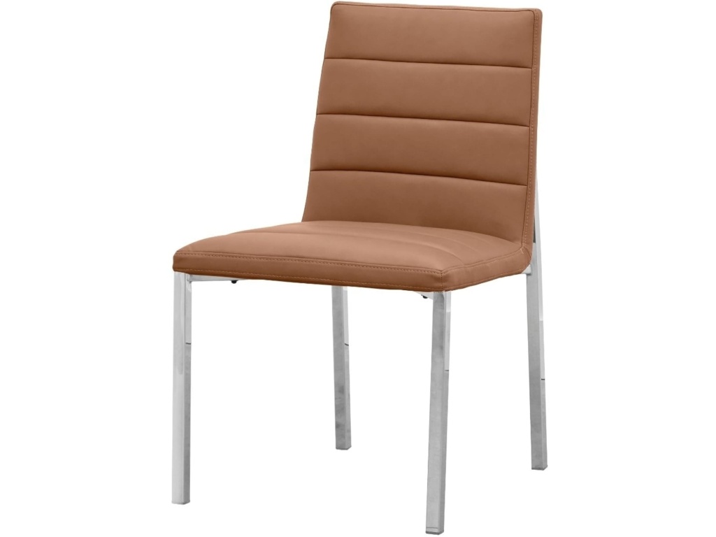 Amalfi Metal Back Chair in Cognac Leather - image 2