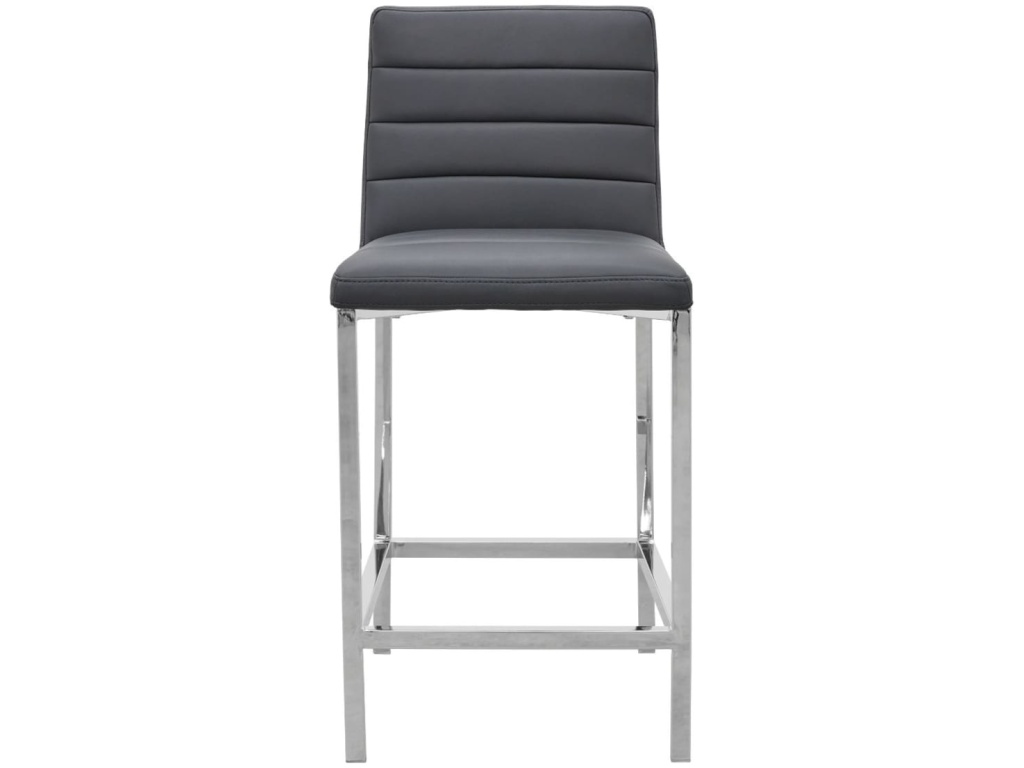 Amalfi Metal Back Counter Stool in Cobalt Leather - image 1
