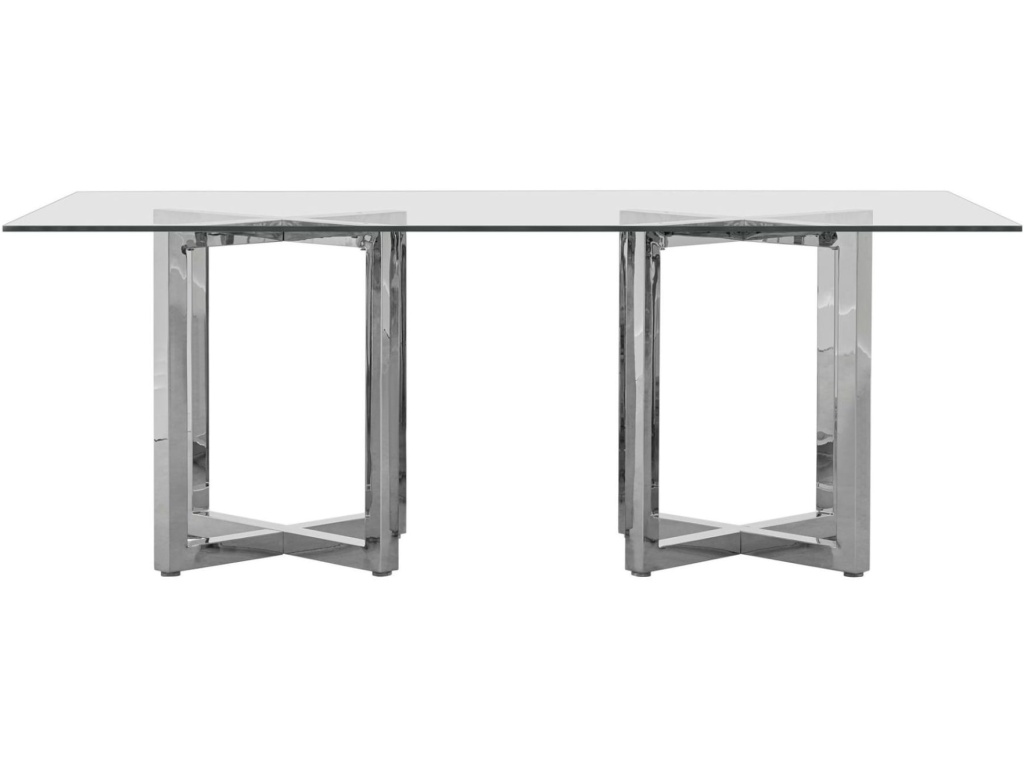 Amalfi Rectangular Glass Top Dining Table - image 2