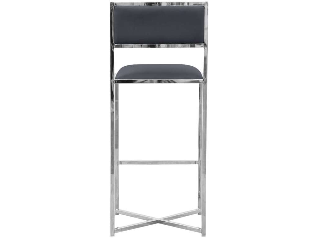 Amalfi X-Base Bar Stool in Cobalt Leather - image 2