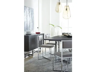 Amalfi X-Base Chair in Cobalt Leather - Alternative View