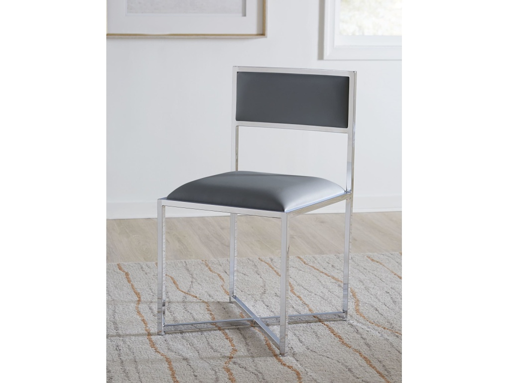 Amalfi X-Base Chair in Cobalt Leather - main image