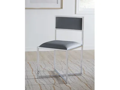 Amalfi X-Base Chair in Cobalt Leather