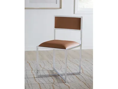 Amalfi X-Base Chair in Cognac Leather