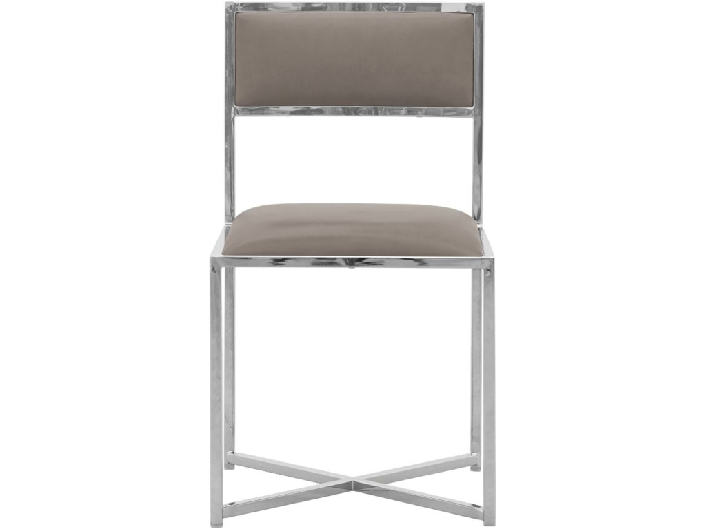 Amalfi X-Base Chair in Taupe Leather - image 1