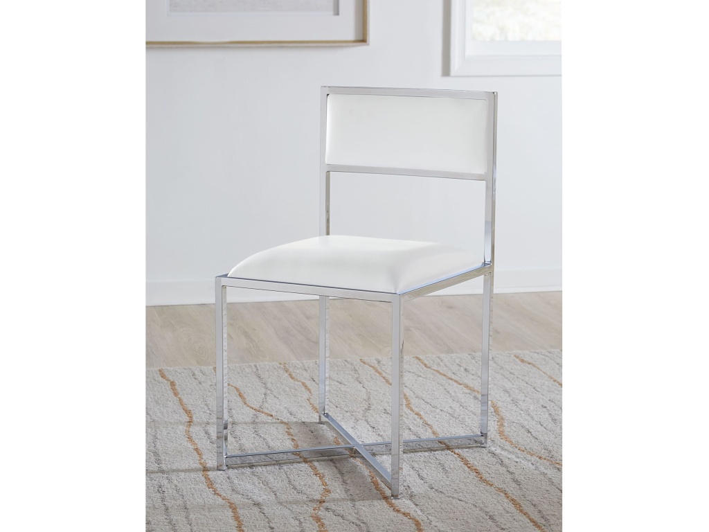 Amalfi X-Base Chair in White Leather - main image