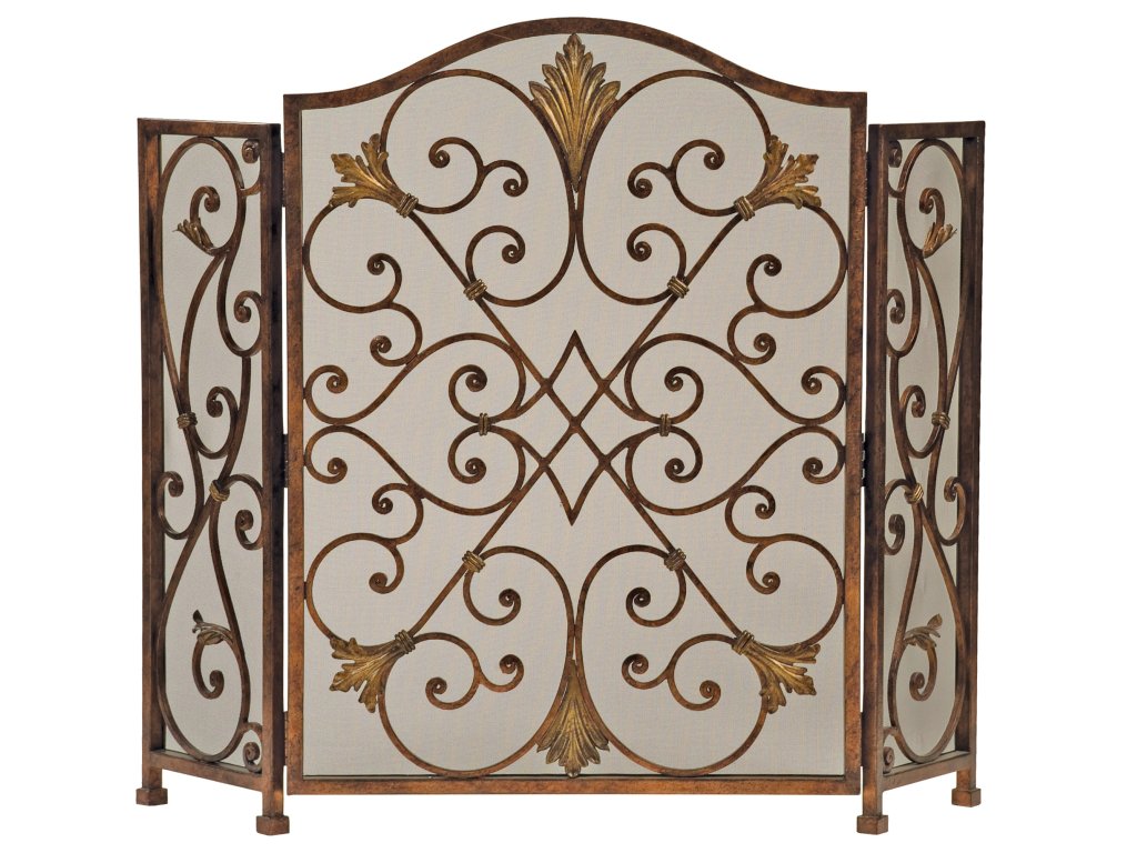 Rockefeller 3-Panel Fireplace Screen - main image