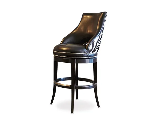 Zebrano Swivel Barstool