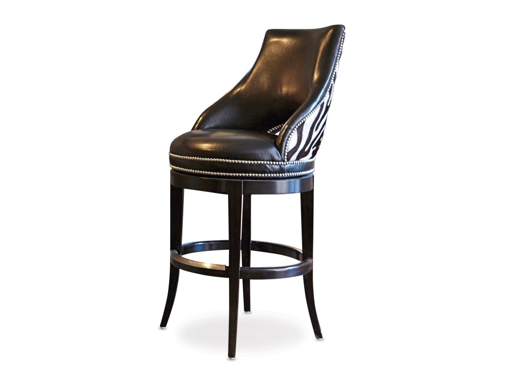 Zebrano Swivel Counter Stool - main image