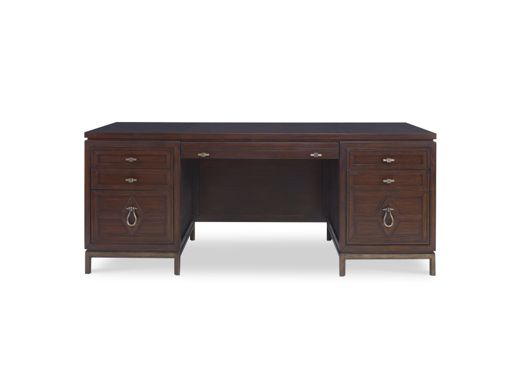 Diamond Executive Desk - Dark - image 2