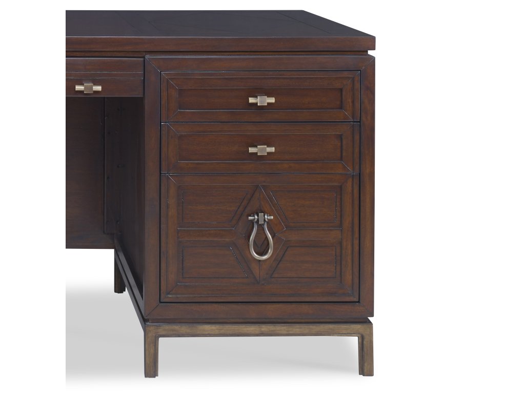 Diamond Executive Desk - Dark - image 4