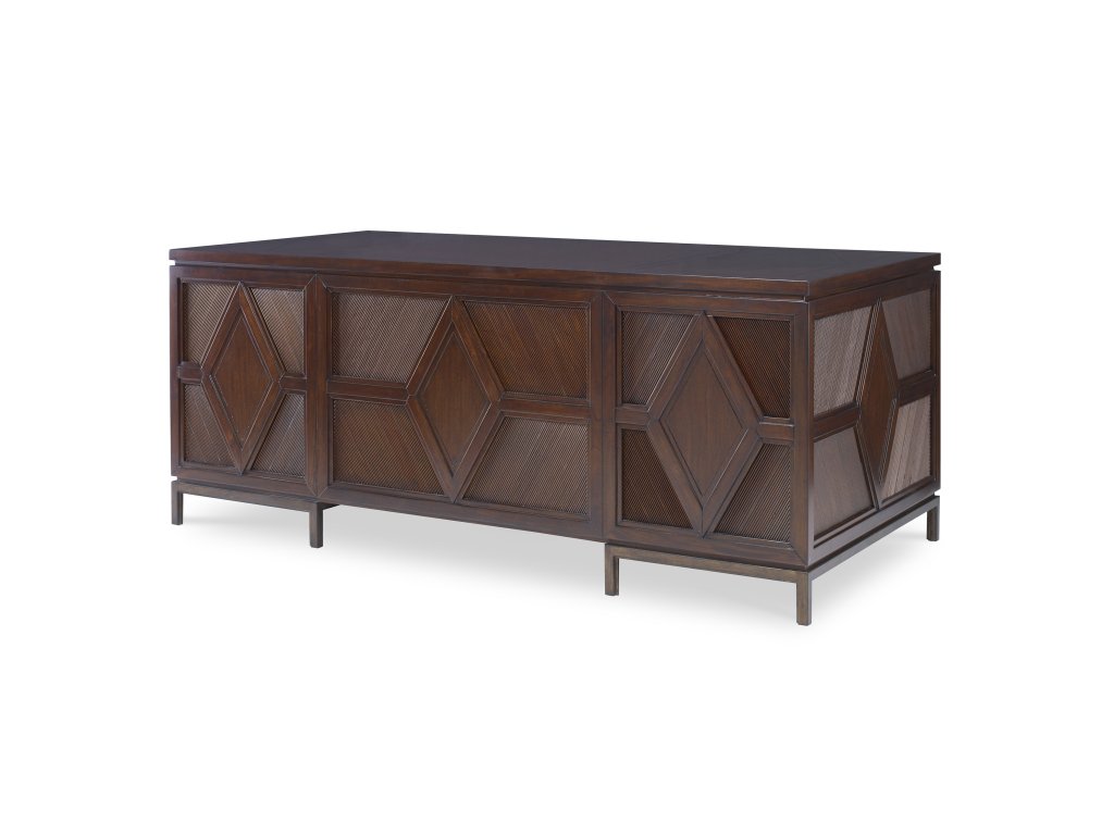 Diamond Executive Desk - Dark - image 1