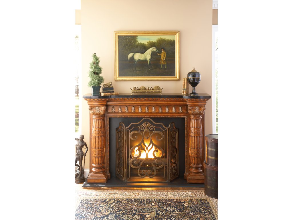 Tiger Lily 3-Panel Fireplace Screen - image 2