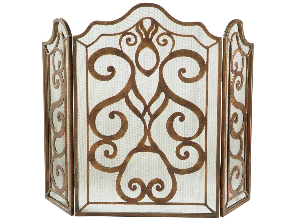 Tiger Lily 3-Panel Fireplace Screen - main image