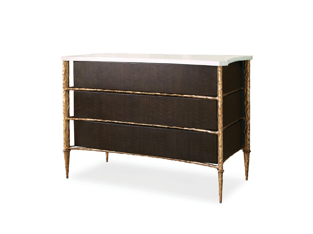 Chiseled Chest - Walnut / Gold - main image