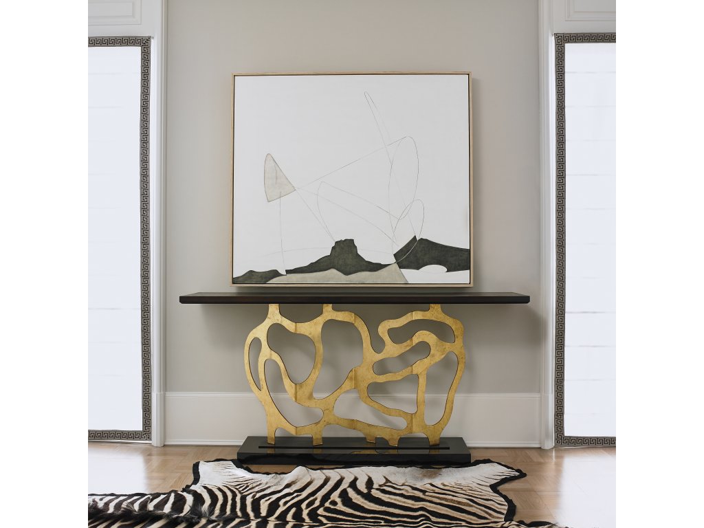 Sculpted Console - Gold - image 2