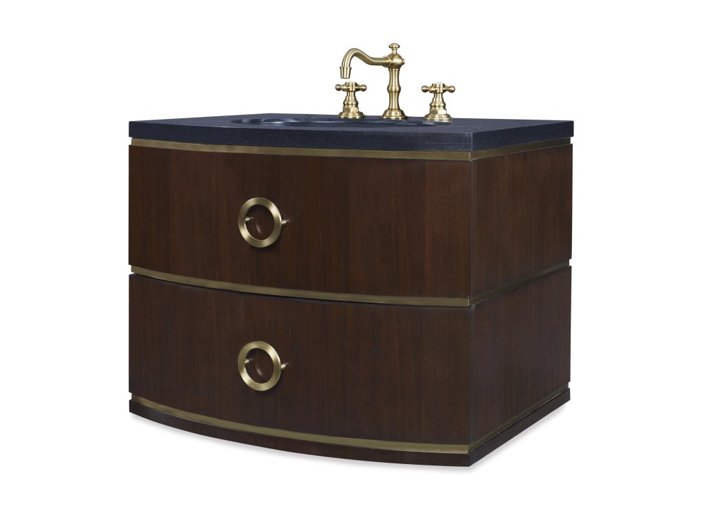 Cirque Wall Sink Chest - Dark Walnut - main image